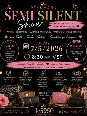 Semi Silent Show Promo ☕ Sunday Morning Luxe Semi-Silent Posh Show with tlc5950